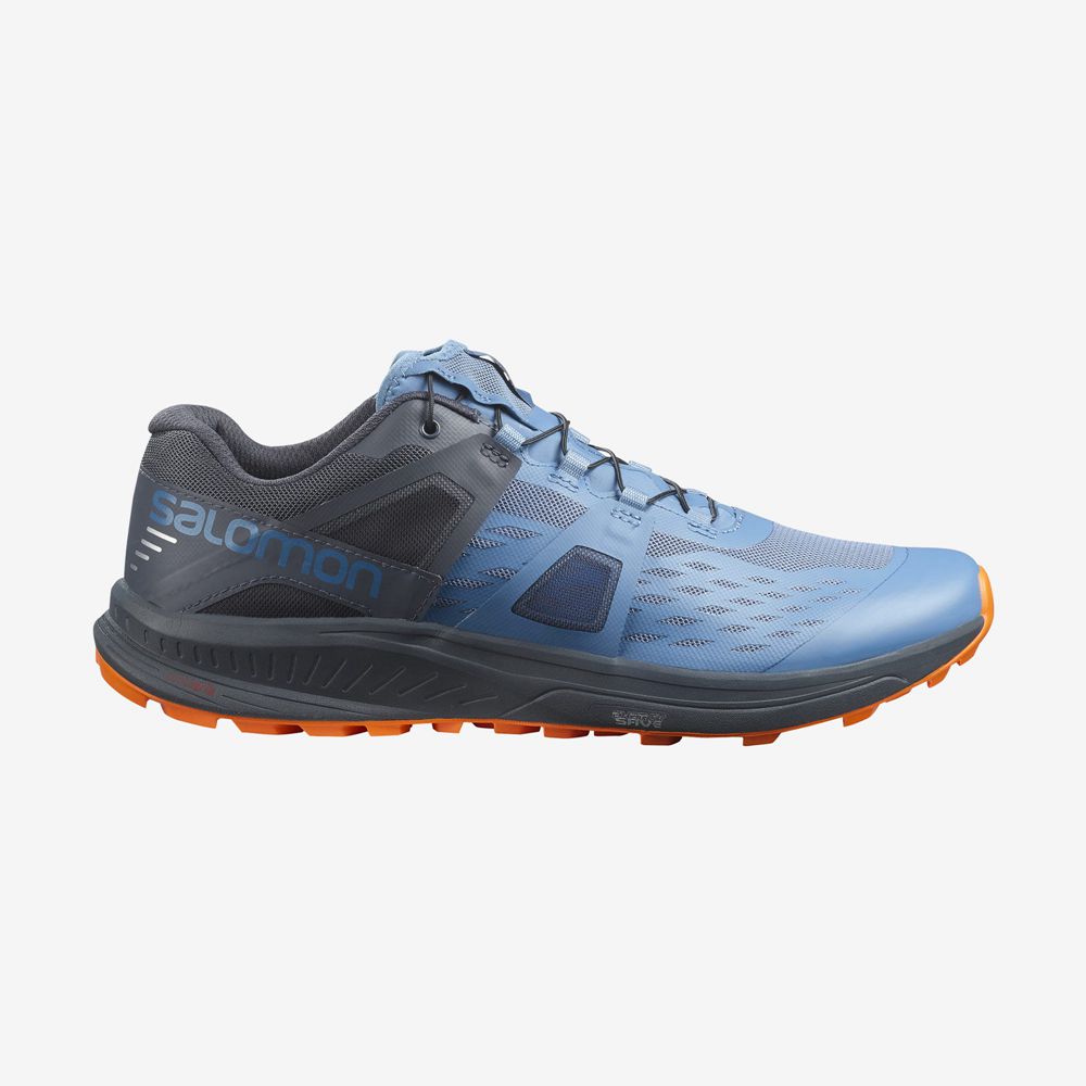 SALOMON UK ULTRA /PRO - Mens Trail Running Shoes Blue / Black,EMIN17950